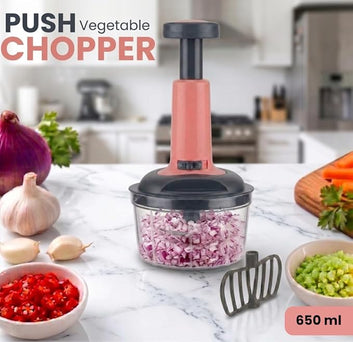 Push Chopper 650ml Manual Vegetable Chopper
