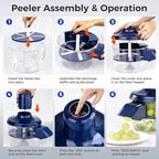 Cordless Fruit Skin Remover for Small Fruits, Easy Peeling Kitchen Tool 1PC - CL-GA-1743